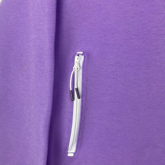 Nike Tech Zip Up Sweater Womens Small Purple Cape Hoodie Swoosh Logo Pockets - Picture 7 of 15